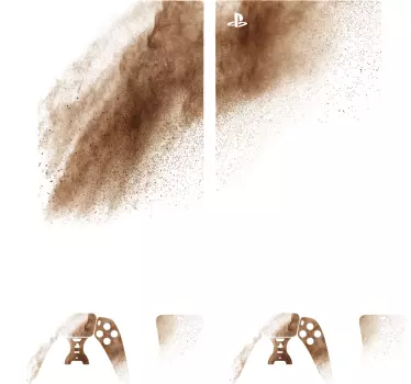 Ps5 skin sandy brown pattern - TenStickers