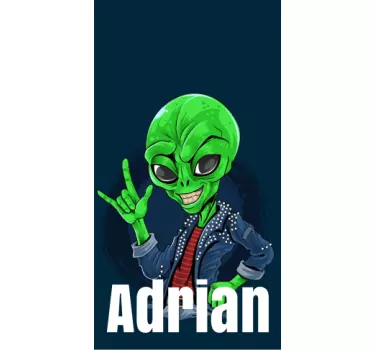 Iphone sticker alien character style - TenStickers
