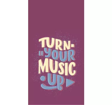 Iphone sticker music vibration notification - TenStickers