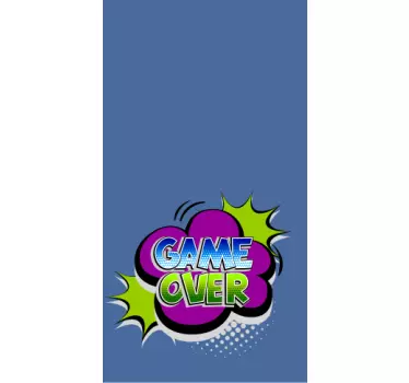 Iphone sticker game over graphic - TenStickers