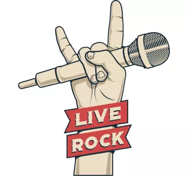 Musical wall sticker live performance gesture - TenStickers