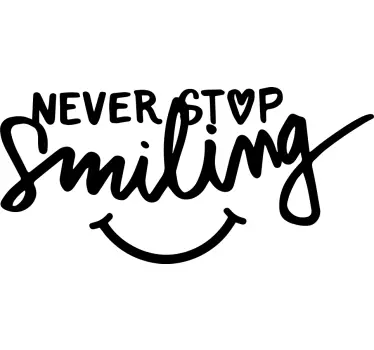 Wall decal quotes live a positive life - TenStickers