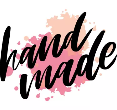 Quote sticker handcrafted inspiration - TenStickers