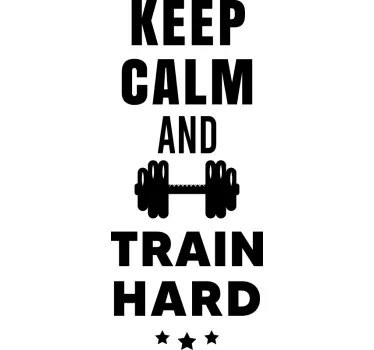 Quote sticker motivational training quote - TenStickers