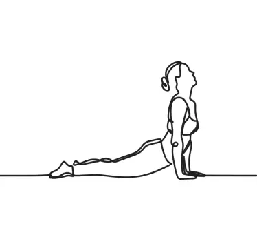 Football sticker yoga pose outline - TenStickers