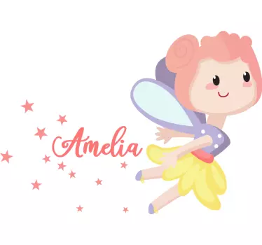 Wall sticker for kids whimsical fairy character - TenStickers