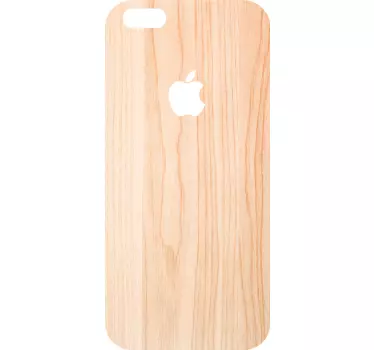 Iphone sticker wood grain skin - TenStickers