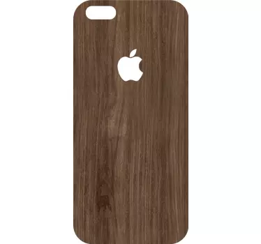 Iphone sticker with wood grain finish - TenStickers