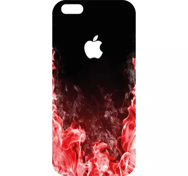 Iphone sticker flaming smoke design - TenStickers