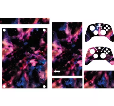 Beautiful design of starry space xbox sticker - TenStickers