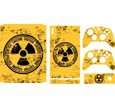 Radiation warning symbol xbox  decal - TenStickers