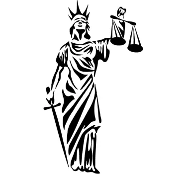 Symbol of Justice Sticker - TenStickers