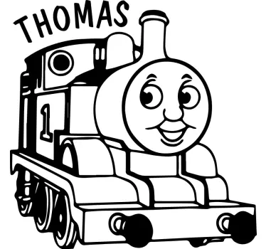 Wall sticker for kids happy train character - TenStickers