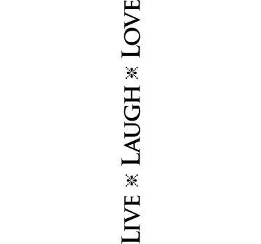 Live Laugh Love Wall Sticker - TenStickers