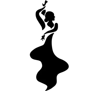 Flamenco Wall Sticker - TenStickers