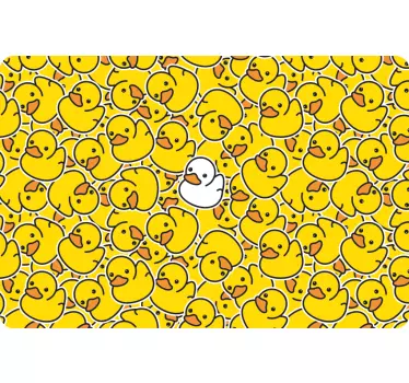 Laptop skin cute rubber ducklings - TenStickers