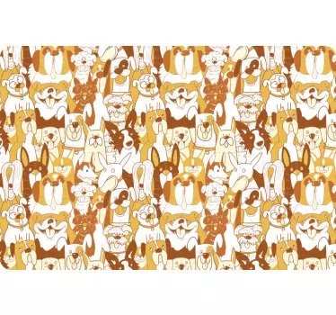 Laptop skin joyful animal prints - TenStickers