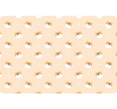 Laptop skin cute dog faces - TenStickers