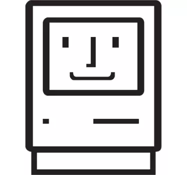 Old MacBook Laptop Sticker - TenStickers