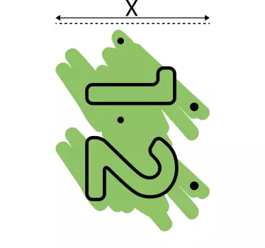 Recycling decal for bin customizable bin number - TenStickers