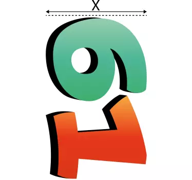 Recycling decal for bin customized number design - TenStickers
