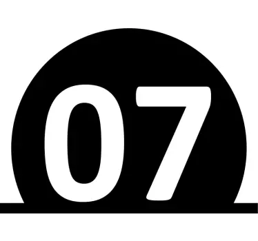 Recycling decal for bin numbered waste container - TenStickers
