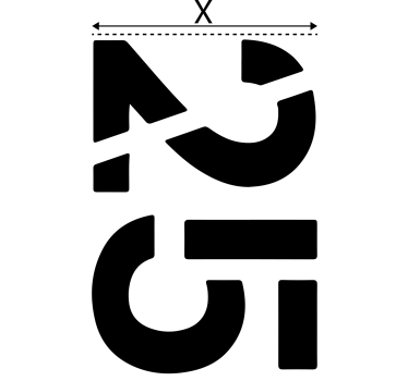 Recycling decal for bin modern abstract shapes - TenStickers