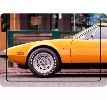Laptop skin retro car silhouette - TenStickers