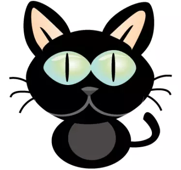 Cat Laptop Sticker - TenStickers