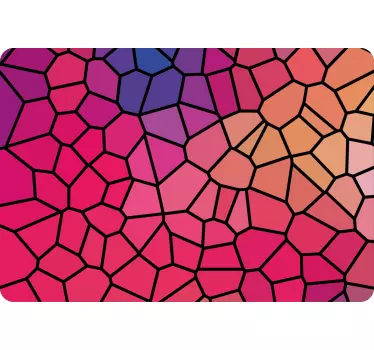 Laptop skin colorful irregular design - TenStickers
