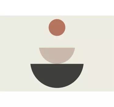 Fountain abstract geometric art laptop sticker - TenStickers