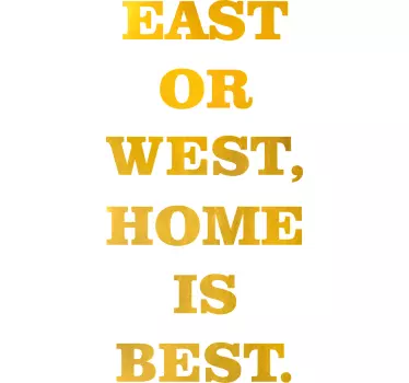 Quote sticker home is where the heart is - TenStickers