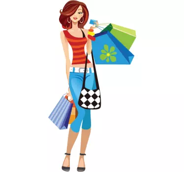 Shop window sticker for fashion shopping lovers - TenStickers