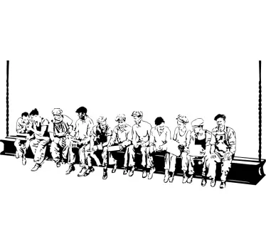 New York Workers Wall Sticker - TenStickers