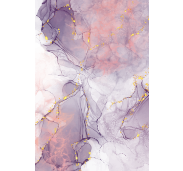 Realistic purple marble fridge sticker - TenStickers