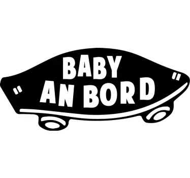 Baby on board sticker baby onboard notification - TenStickers