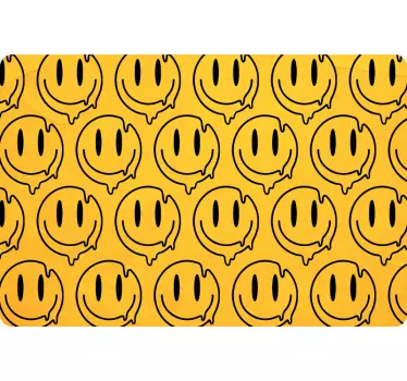 Yellow smiley faces laptop skin - TenStickers