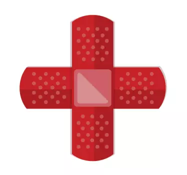 First aid sign office wall decal - TenStickers