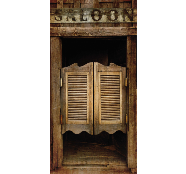 Far west saloon door fridge decals - TenStickers