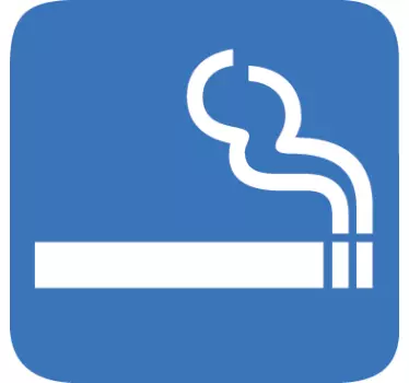 Smoking Allowed Sign Sticker - TenStickers