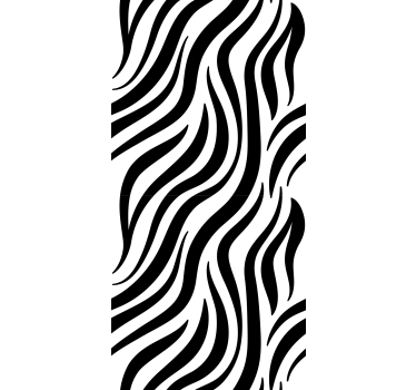 Black and white zebra stripes window film - TenStickers