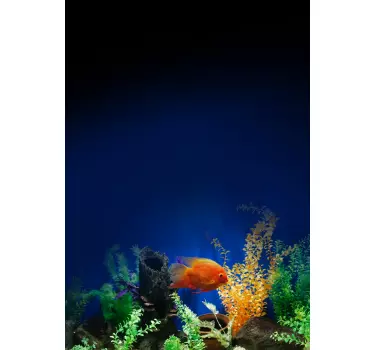 Aquarium life shower sticker - TenStickers