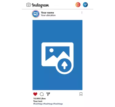 Instagram feed Custom Sticker - TenStickers