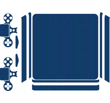 Ps4 skin blue stripe cover - TenStickers