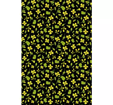 Black background with yellow decals for furniture - TenStickers