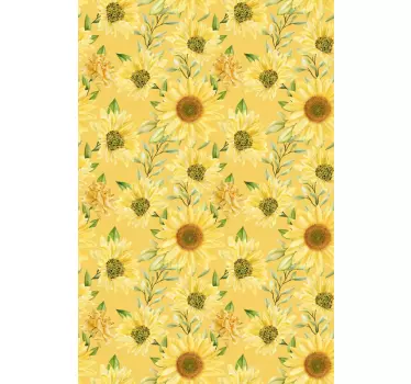 Big sunflowers petals decals for furniture - TenStickers
