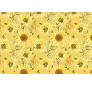 Laptop skin sunny floral design - TenStickers