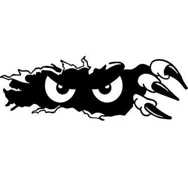Creepy monster eyes laptop skin - TenStickers