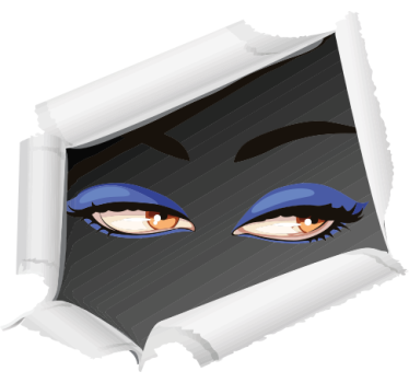 Car sticker seductive eyes design - TenStickers