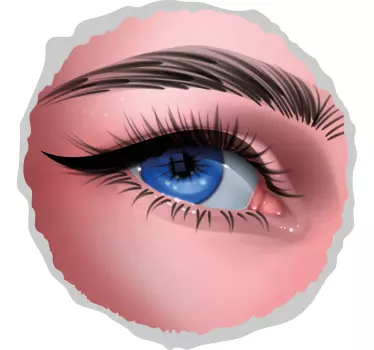 Car sticker realistic eye close-up - TenStickers